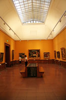 Room in the old gallery of the Museum of Fine Arts in Budapest