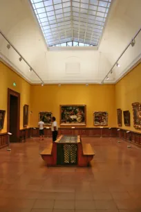 Room in the old gallery of the Museum of Fine Arts in Budapest