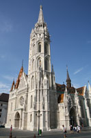 Matthias church seen from Trinity Square, Budapest