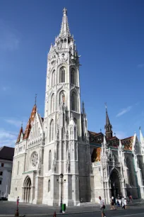 Matthias church seen from Trinity Square, Budapest