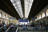 Interior of the East Station in Budapest