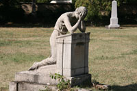 Mourning figure, Kerepesi Cemetery