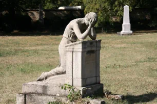 Mourning figure, Kerepesi Cemetery, Budapest