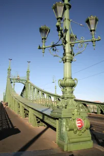Lamppost at the Freedom Bridge, Budapest