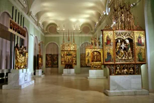 Altarpieces in the throne room, Hungarian National Gallery, Budapest