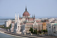 The Hungarian Parliament House seen from Buda Castle