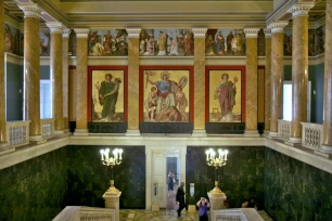 Interior of the Hungarian National Museum in Budapest