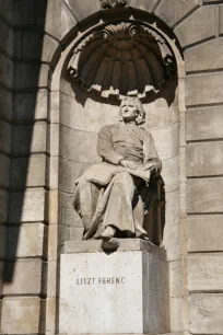 Statue of Franz Liszt at the Opera House in Budapest