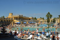 Outdoor pools of the Széchenyi Baths, Budapest