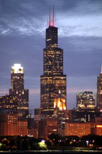 Willis Tower at dusk, Chicago
