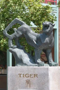 Tiger Statue, Chinatown, Chicago