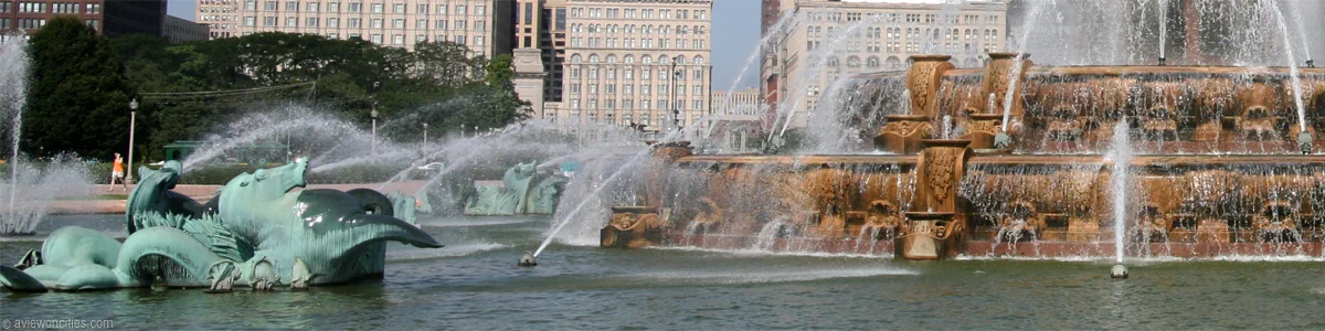 Buckingham Fountain detail, Chicago
