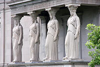Caryatids on the Museum of Science and Industry
