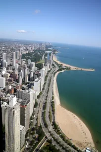 View north from the John Hancock Center in Chicago