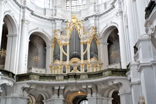 The organ of the Frauenkirche in Dresden