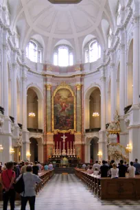 Interior of the Hofkirche in Dresden