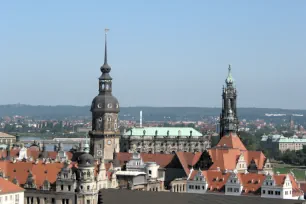 View from the Kreuzkirche in Dresden