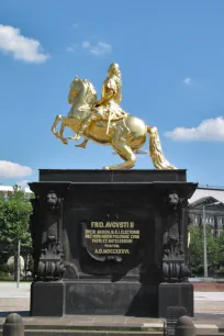 The Goldener Reiter (Golden Rider) statue in Dresden