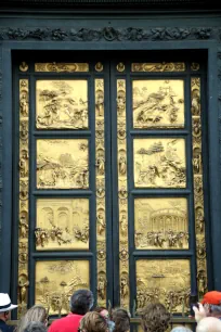 The Gates of Paradise - the east doors of the Baptistery in Florence