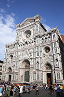 Front facade of the Duomo, Florence, Italy