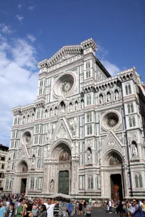 Front facade of the Duomo, Florence, Italy