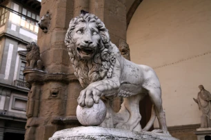 Lion Statue at the Loggia dei Lanzi