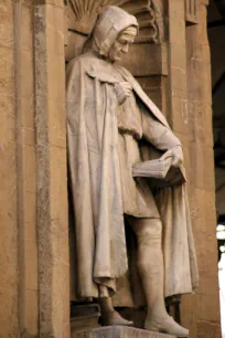 Statue of Giovanni Villani, Mercato Nuovo, Florence