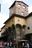 The manelli Tower and Vascari Corridor, Ponte Vecchio