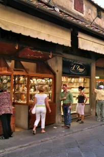 Shops on the Ponte Vecchio in Florence