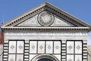 Pediment of the Santa Maria Novella church in Florence