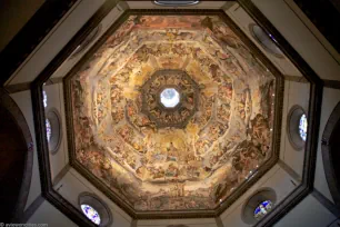 The fresco on the ceiling of the Florence cathedral's dome