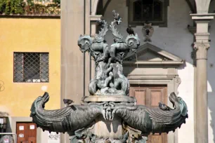 Sea monster fountain on Piazza della Santissima Annunziata, Florence