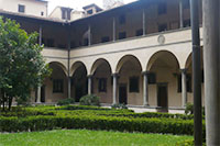 The cloister of the Basilica di San Lorenzo, Florence