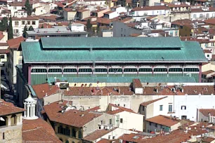 Aerial view of the Mercato Centrale, Florence