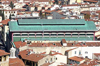 Aerial view of the Mercato Centrale, Florence
