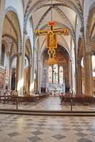 Nave of the Santa Maria Novella church in Florence