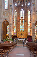 Interior of Santa Croce in Florence