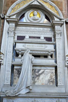 The tomb of Gioacchino Rossini in Santa Croce