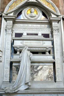 The tomb of Gioacchino Rossini in Santa Croce