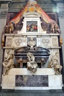 The tomb of Michelangelo in Santa Croce, Florence