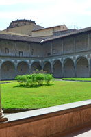 Brunelleschi's cloister in Santa Croce, Florence
