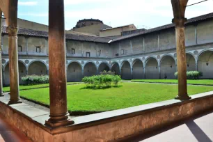 Brunelleschi's cloister in Santa Croce, Florence