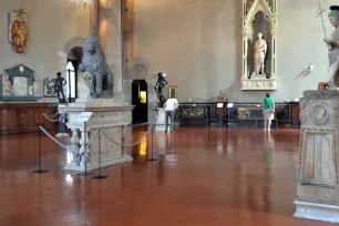 Bargello museum interior in Florence