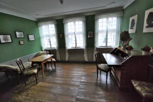 Writing room of Goethe in the Goethehaus in Frankfurt