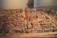 Scale model of medieval Frankfurt in the Historisches Museum