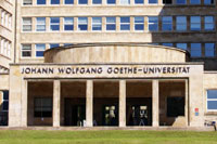Main entrance to the IG Farben Haus, Westend Campus, Frankfurt