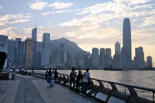 Skyline seen from Hong Kong Convention Center