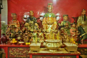 Statues at Man Mo Temple, Hong Kong