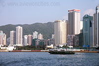 Star Ferry with Hong Kong Skyline