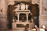 Tomb of Dona Maria I of Portugal in the Estrela Basilica in Lisbon